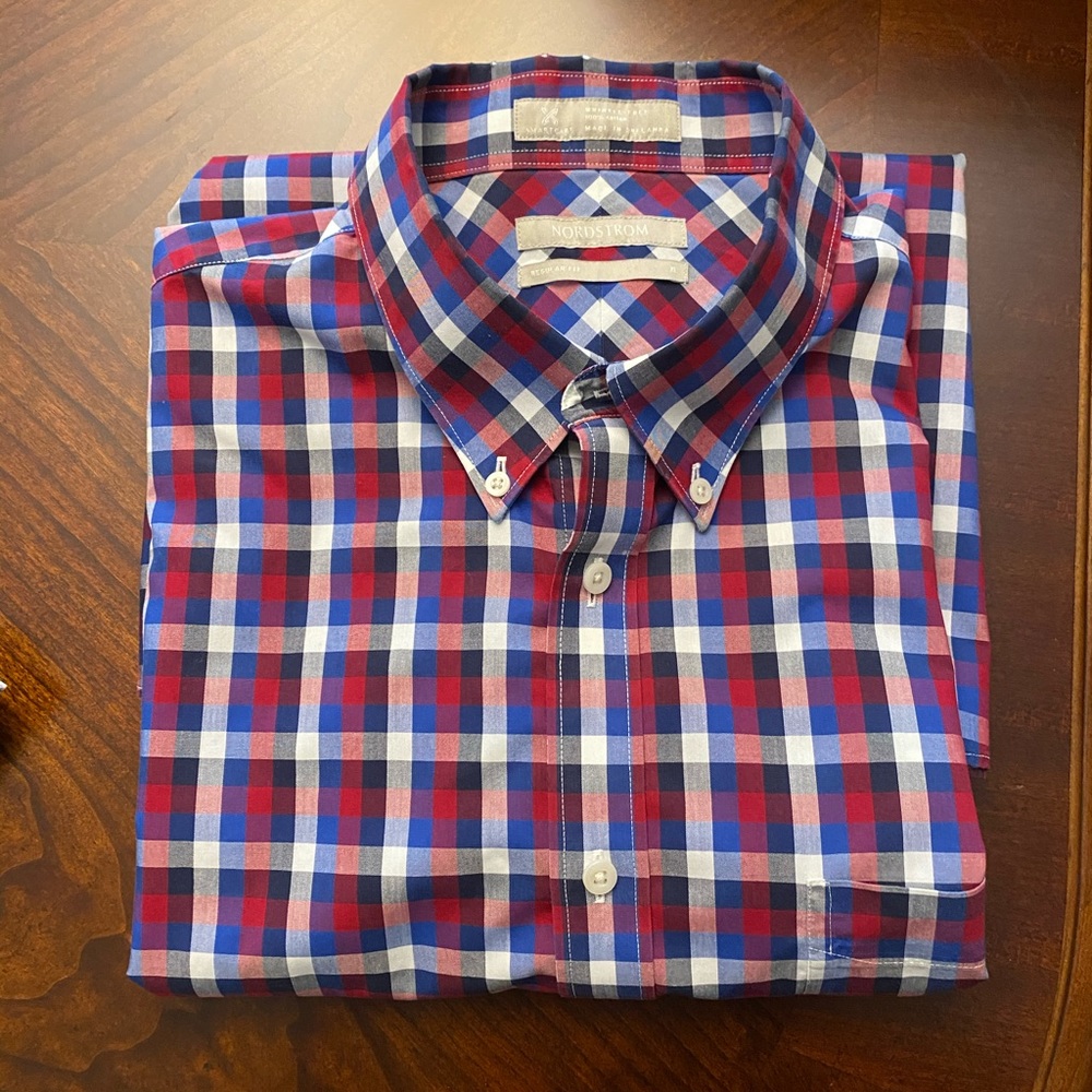 Nordstrom Smartcare™ Wrinkle Free Short Sleeve